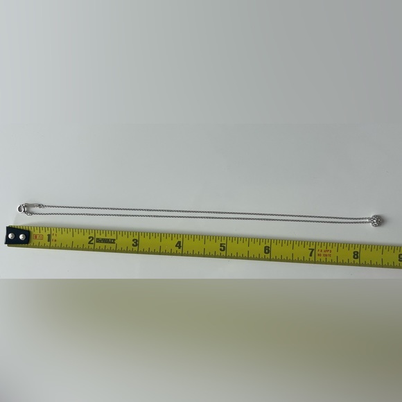 Tiffany Platinum Diamond Flower Necklace PT950 - Picture 10 of 10